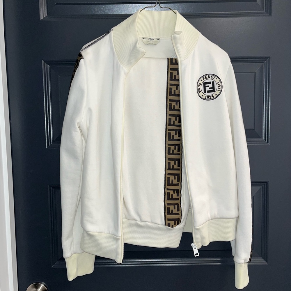 Fendi White Tracksuit Size: Pants EU 42 Jacket EU 40